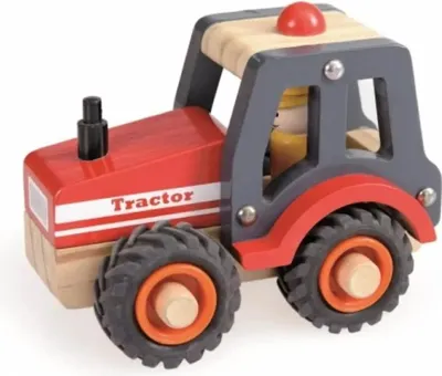 Produktbild von Der fleißige Traktor – Spielzeug aus Holz und Gummi