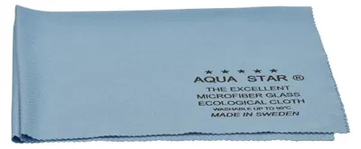 Produktbild von AquaStar Mikrofasertuch - Reinigungstuch 40x50cm, Blau, Feinste Gewebestruktur, Für Glas & Spiegel