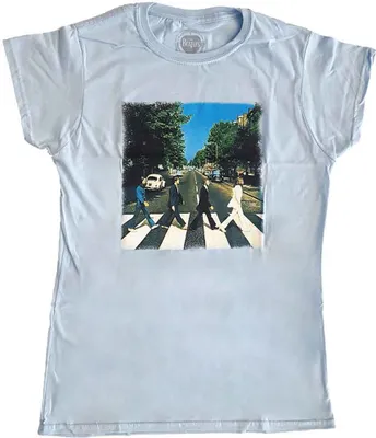 Image de The Beatles - T-shirt "Vintage" pour femme RO11639 (S) (Bleu clair)