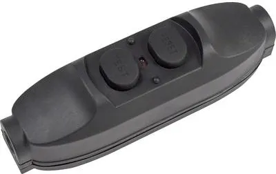 Immagine prodotto di as - Schwabe 45223 Zwischenschalter mit PRCD 230 V Schwarz IP55 (45223)