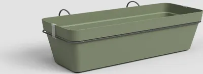Obrázek produktu pro Artevasi Truhlík CAPRI, závěsný, se zásob. na vodu, 50 cm, plast, zelená