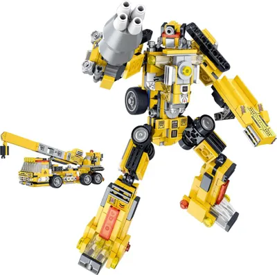 Obrázek produktu pro Avizar, stavebnice robota 10 v 1, 721 dílů, černá / žlutá