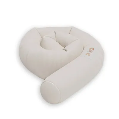 Produktbild von Nestchenschlange Cozy "Magical Rainbow Coconut Milk" 190 cm Bettschlange