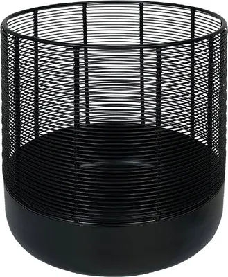 Produktbild von Kaheku Windlicht Ian schwarz 22,5 Ø 24h 1120010913