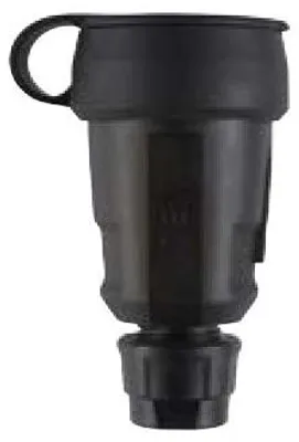 Productafbeelding van ABL Hightech koppeling SCHUKO 100000076 Elamid blau, afdichting/deksel, beschermingsgraad IP44