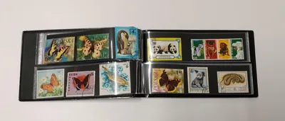 Obrázek produktu pro Kapesní album na známky - vatovaný, 20 listů/40 stran, dvouřadé.