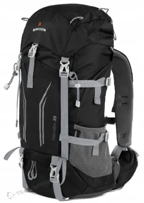 Produktbild von Bergson Tunnebo 35L Trekkingrucksack mit Regenhülle, Schwarz