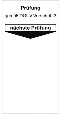 Produktbild von Dreifke® Aufkleber Grundplakette Prüfung gemäß DGUV Vorschrift 3..., Folie, 4...