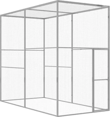 Obrázek produktu pro The Living Store Klec pro kočky 3x1,5x2,5 m Pozinkovaná ocel
