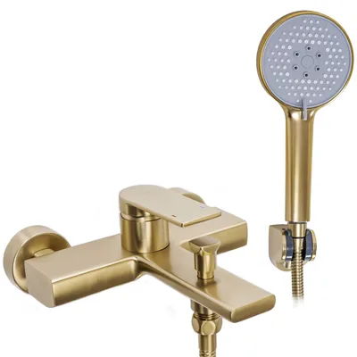 Zdjęcie produktu dla Bateria Wannowa REA Verso Brush Gold Złota Szczotkowana