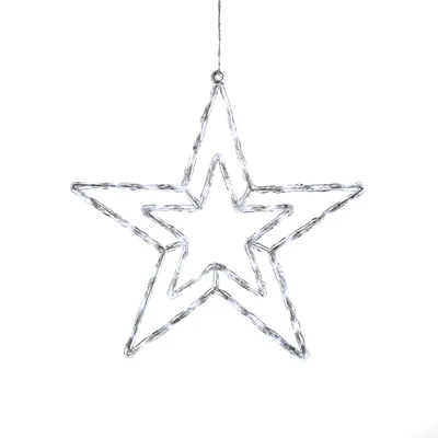 Produktbild von Konstsmide 4471-203, Leichte Dekorationsfigur, Transparent, Kunststoff, IP44, 48 Glühbirne(n), LED