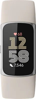 Produktbild von Fitbit Charge 6, Aktivitäts-Trackerarmband, AMOLED, GPS, Nahfeldkommunikation (NFC), Wasserfest, Beige