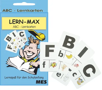 Produktbild von Lernfix Abc-Lernkarten 26 Stück in Schachtel.