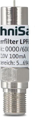 Produktbild von Technisat LTE-Sperrfilter LPF694 | Sperrfilter für LTE-Mobilfunkfrequenzen
