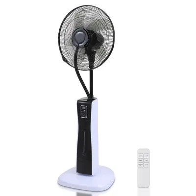 Immagine prodotto di Ventilatore da pavimento da 75 W, 3 velocità, timer da 7,5 ore, generatore di vento