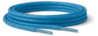 gewachste schnuersenkel rund blau