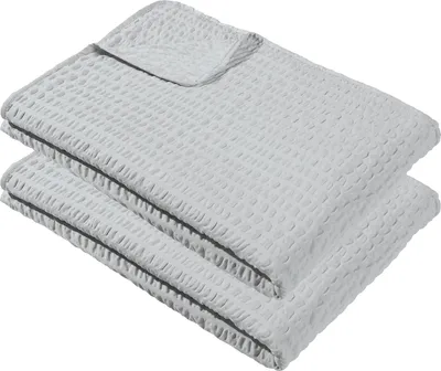 Produktbild von REDBEST Sommerdecke Detroit" 2er-Pack silber 150x200 cm"
