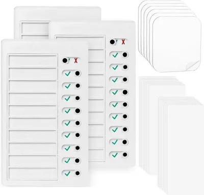 Produktbild von Checklistentafel 3 Stücke, To-Do-Liste für Wand, 20 Aufkleber, 3 Acrylkleber, für Aufgabenplanung