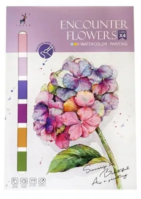 Obrázok produktu pre Omaľovánka sada na akvarelové maľovanie - Encounter Flowers
