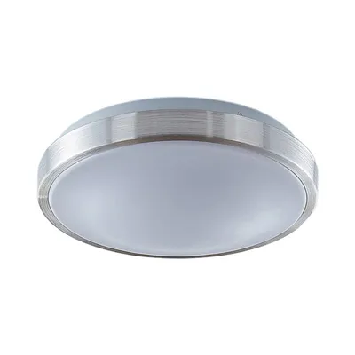 Produktbild von Lindby LED-Deckenlampe Emelie, Ø 30 cm, alufarben, Metall
