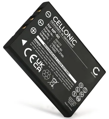 Image de CELLONIC 1x Batterie pour Appareil photo Compatible avec Fuji FinePix M603, FinePix F601, FinePix F401, Compatible avec Praktica NP-60 - (1180mAh, 3.7V)