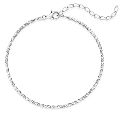 Immagine prodotto di MATERIA by Matthias Wagner bracciale donna argento 925 S catena a cordoncino 1,8 mm sottile 18-23 cm lunghezza regolabile diamante SA-25-silver