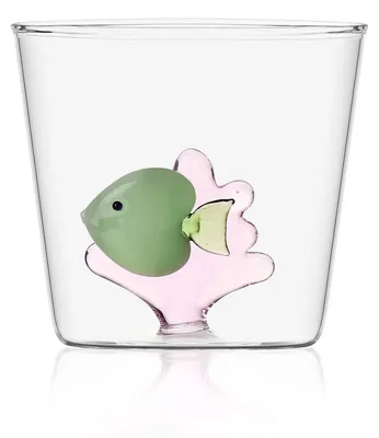 Tumbler Marine Garden 35 cl Borosilikatglas grün/rosa