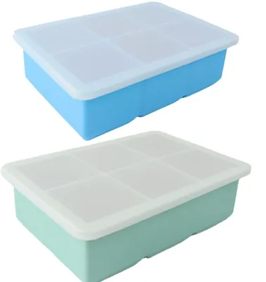 Produktbild von Eiswürfelform – Macht geformte Eiswürfel, himmelblau + grün