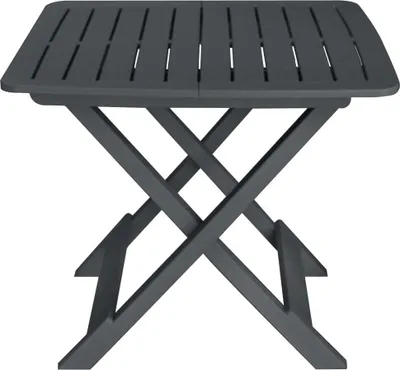 Image de vidaXL Ensemble Bistro 3 pièces Pliable Plastique Anthracite