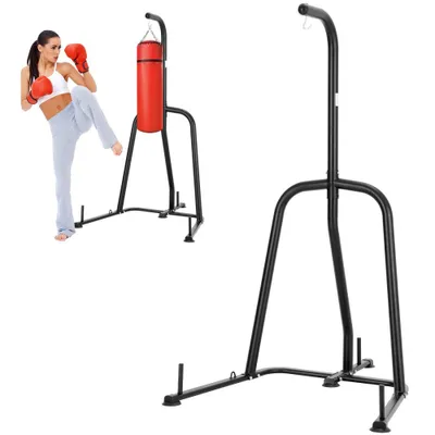 Obrázek produktu pro Stojan na boxovací pytle - Robustní ocelový rám - Nosnost až 180 kg - Volně stojící stojan na boxovací pytle - Domácí posilovna