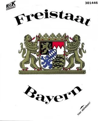 Produktbild von Auto-Aufkleber - FREISTAAT BAYERN - Gr. ca. 9,5 x 12cm (301446) Wappen Landeszeichen Flagge