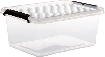 Produktbild von 5five Simply Smart Aufbewahrungsbox Clip N Box, Kiste, PP-Kunststoff, Transparent, 12.5 Liter, 138838