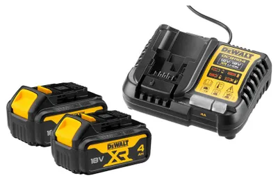 Produktbild von DeWalt DCB1104M2-QW 2x 4Ah Akku + Ladegerät