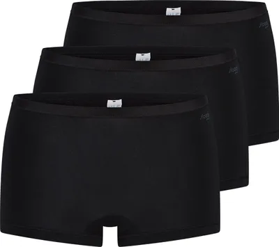 Zdjęcie produktu dla Sloggi szorty damskie, 3-pak - GO Daily Bawełna Short 3P, spodenki, elastyczna bawełna czarny L