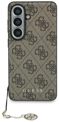 Zdjęcie produktu dla Etui GUESS pasujące do telefonu SAMSUNG S26 GUHMS26SGF4GBR (PU 4G Classic Logo with Charm) brązowe