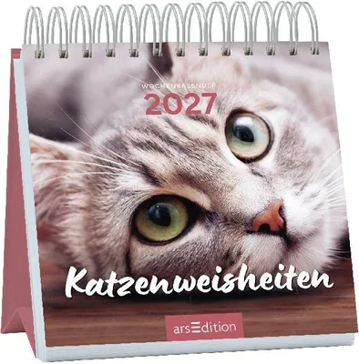 Produktbild von Mini-Wochenkalender Katzenweisheiten 2027