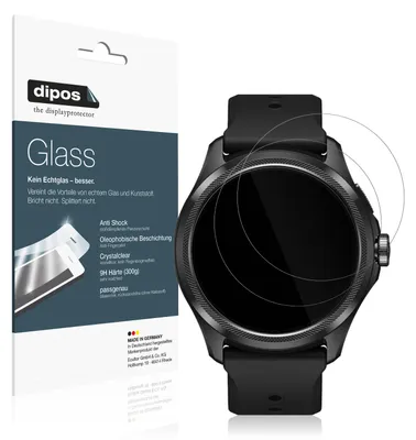 Obrázek produktu pro 2x ochranná fólie pro Ticwatch Pro 5 - Anti-Shock 9H fólie dipos Glass plastové sklo