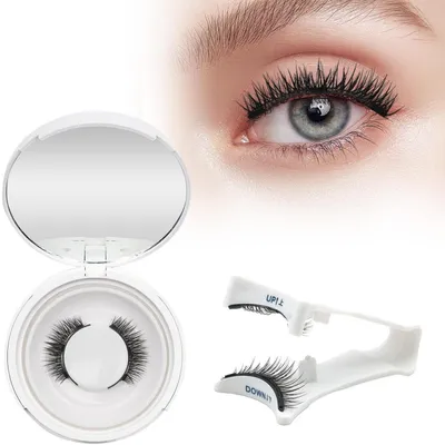 Produktbild von Magnetische Wimpern Set-B 08, Wiederverwendbar, Ohne Kleber, Mit Applikator & Spiegel