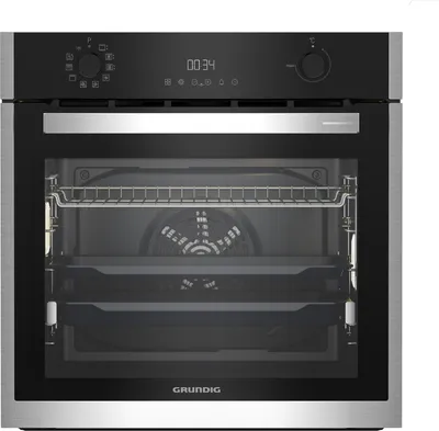 Produktbild von Grundig GEBM19300BMPF Einbaubackofen Backofen Pyrolyse 60cm Multifunktionsofen