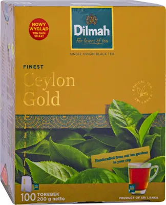 Zdjęcie produktu dla Dilmah Herbata Czarna Cejlońska 100 Torebek