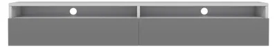 Produktbild von Selsey Rednaw - TV-Schrank , Mattweiß / Hochglanz Grau, 180 cm