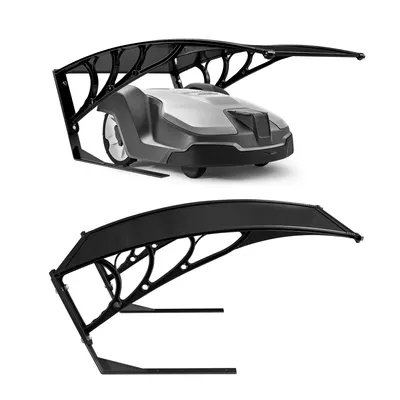 Produktbild von AREBOS Mähroboter Garage 102x79x46 cm | Rasenroboter Carport Schwarz
