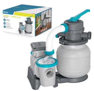 Immagine prodotto di Bestway 58497 pompa filtrante a sabbia per piscine 6056 l/h + raccordi e tubi
