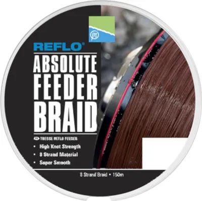 Produktbild von Preston Reflo Absolute Feeder Braid - 150m geflochtene Angelschnur, Durchmesser/Tragkraft:0,12mm / 8,40kg