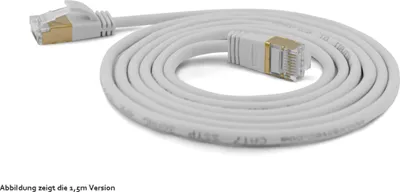 Produktbild von Wantec Patchkabel SSTP CAT7 Ste. CAT6a d=4mm 0, 10m grau