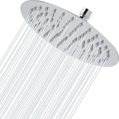 Obrázok produktu pre Dažďová sprchová hlavica 20 cm, chróm, nehrdzavejúca oceľ, s vodopádovým efektom, pre kúpeľňu