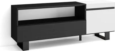 Immagine prodotto di COZY Mobile TV Soggiorno, 150x35x57cm, Per TV fino a 65, Bianco e Nero