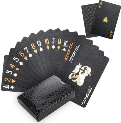 Spielkarten Professionell - Pokerkarten - Wasserdichte Karten - Kunststoffkarten - Laminierte Karten - 54 Stück inklusive