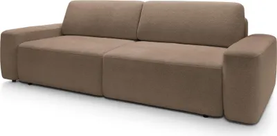 Imagen del producto de FURNLUX Sofá Bouli, color marrón y . 257 cm. Color principal: marrón. Dimensiones: 257 x 82 x 105 cm