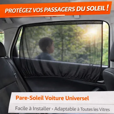 Image de Pare-Soleil Voiture Universel à Enfiler – Lot de 2